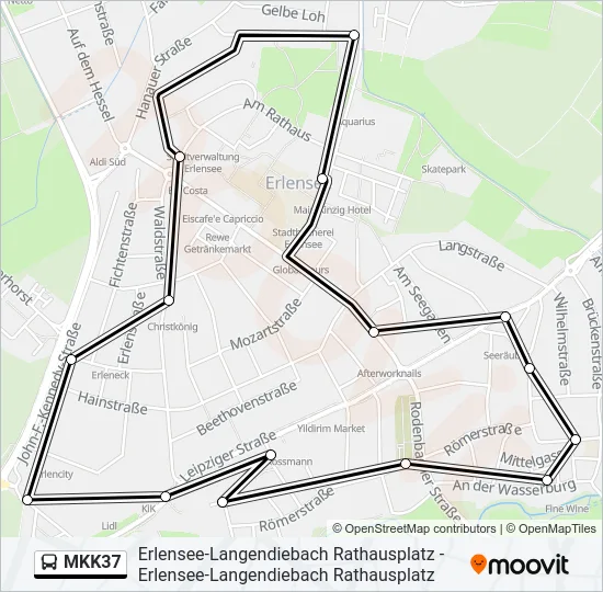 MKK37 Bus Line Map