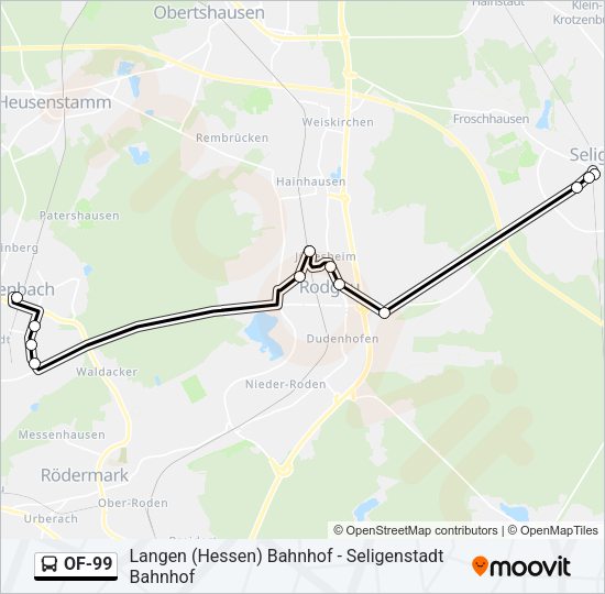 OF-99 Bus Line Map