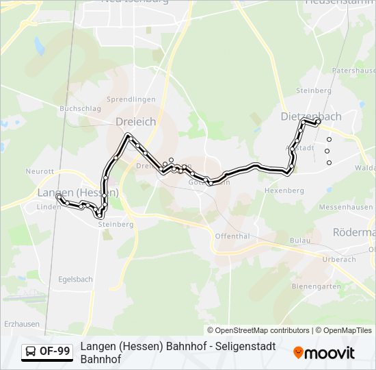OF-99 Bus Line Map