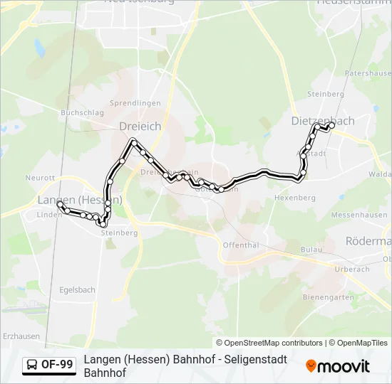 OF-99 Bus Line Map