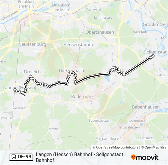 OF-99 Bus Line Map