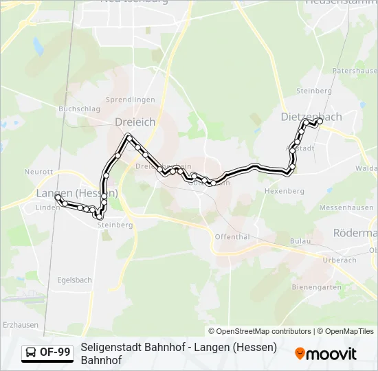 OF-99 Bus Line Map