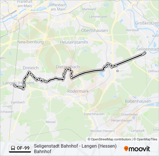 OF-99 Bus Line Map