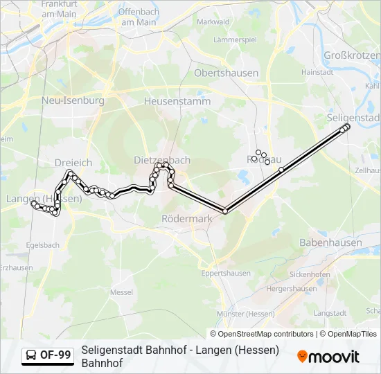OF-99 Bus Line Map