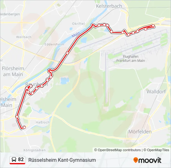 82 Bus Line Map