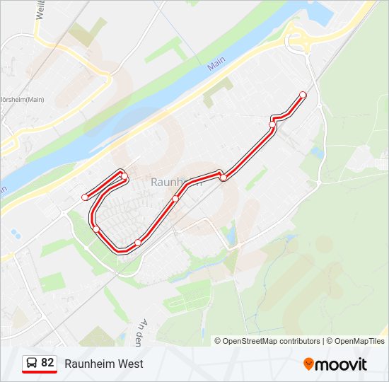 82 Bus Line Map