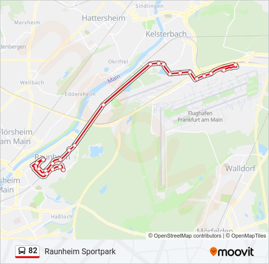 Автобус 82: карта маршрута