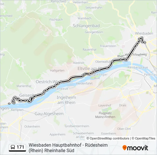 171 Bus Line Map
