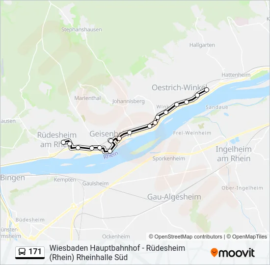 171 Bus Line Map