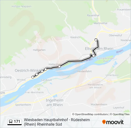 171 Bus Line Map