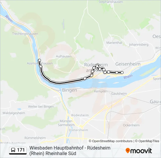 171 Bus Line Map