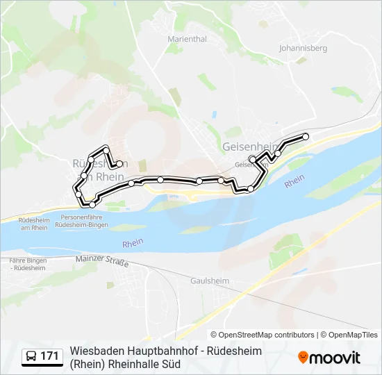 171 Bus Line Map