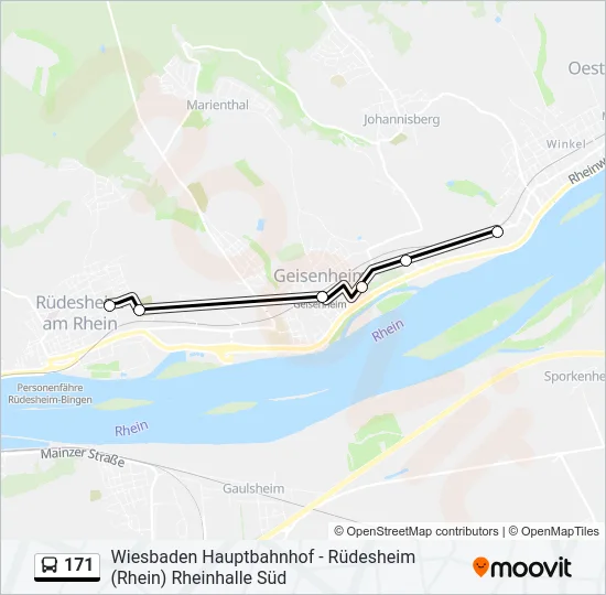 171 Bus Line Map