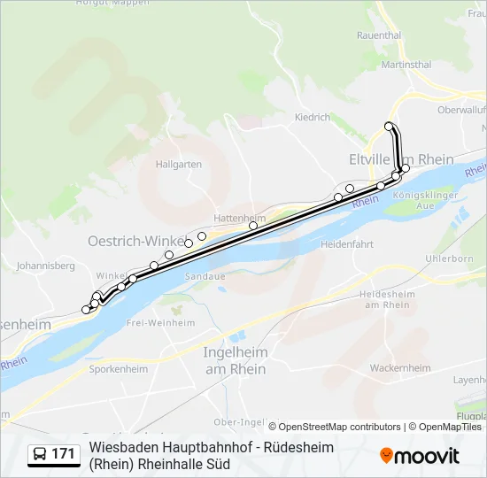 171 Bus Line Map