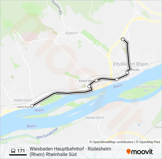 171 Bus Line Map