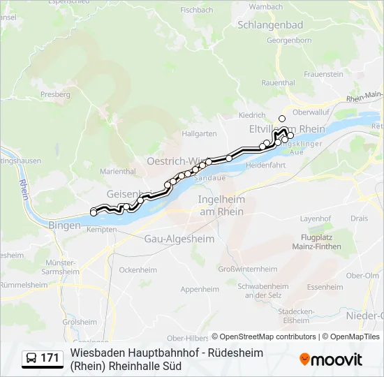 171 Bus Line Map