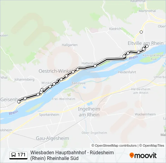 171 Bus Line Map
