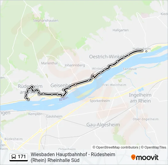 171 Bus Line Map