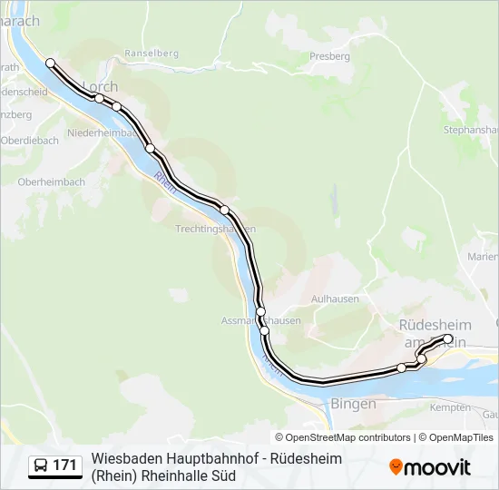 171 Bus Line Map