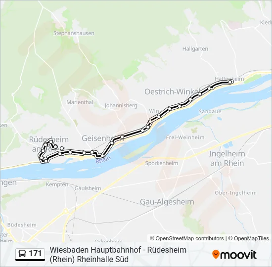 171 Bus Line Map