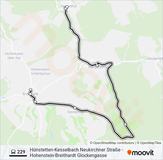 Автобус 229: карта маршрута