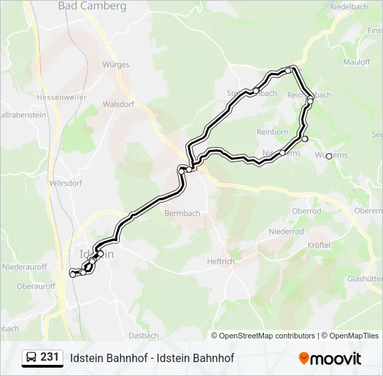 231 Bus Line Map