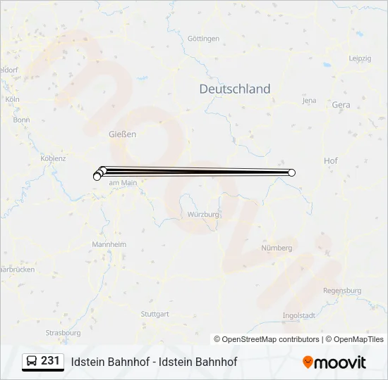 231 Bus Line Map