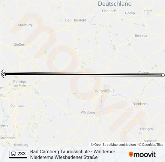 233 Bus Line Map