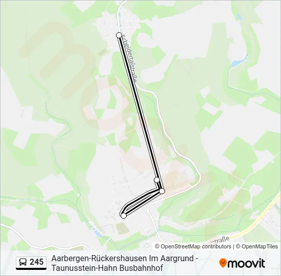Автобус 245: карта маршрута