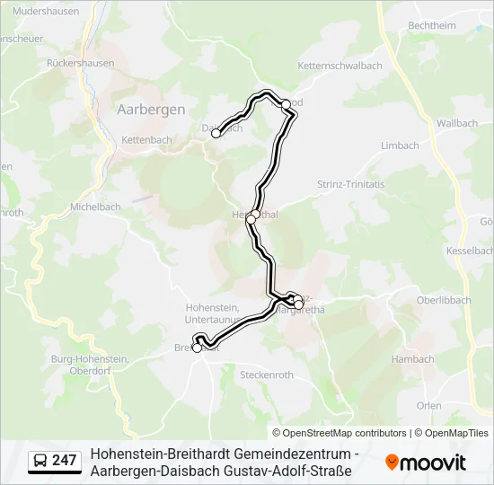 247 Bus Line Map