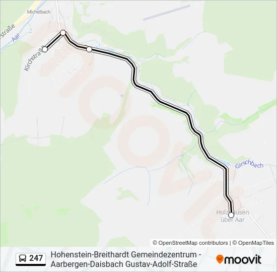 247 Bus Line Map