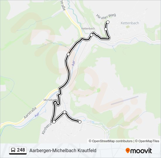 Автобус 248: карта маршрута