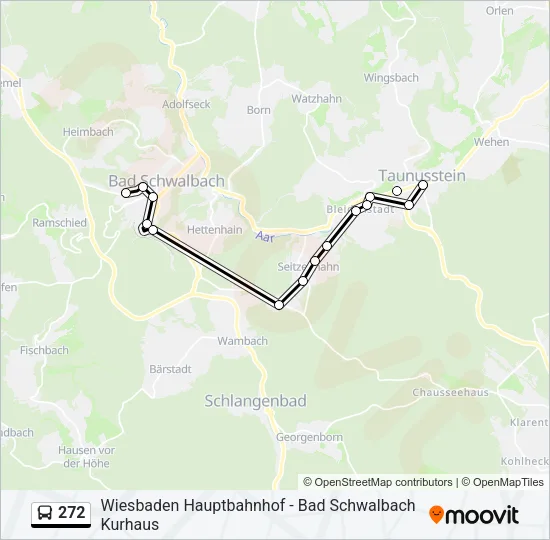 272 Bus Line Map