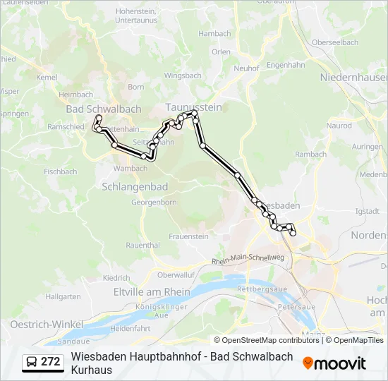 272 Bus Line Map