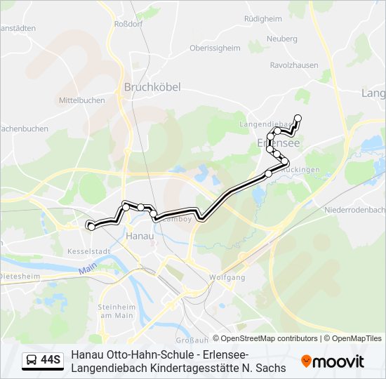 44S Bus Line Map