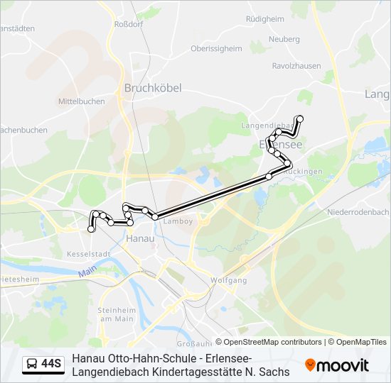 44S Bus Line Map