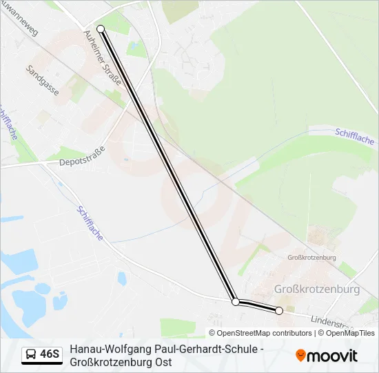 46S Bus Line Map