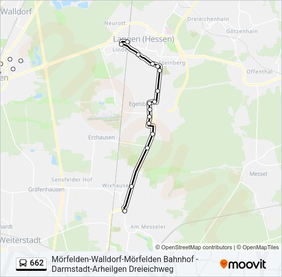 662 Bus Line Map
