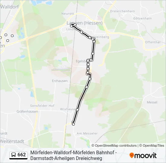 662 Bus Line Map