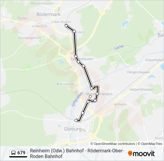 679 Bus Line Map