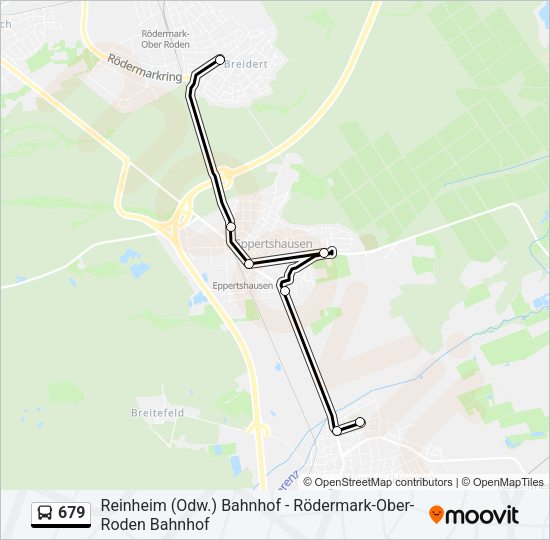 679 Bus Line Map