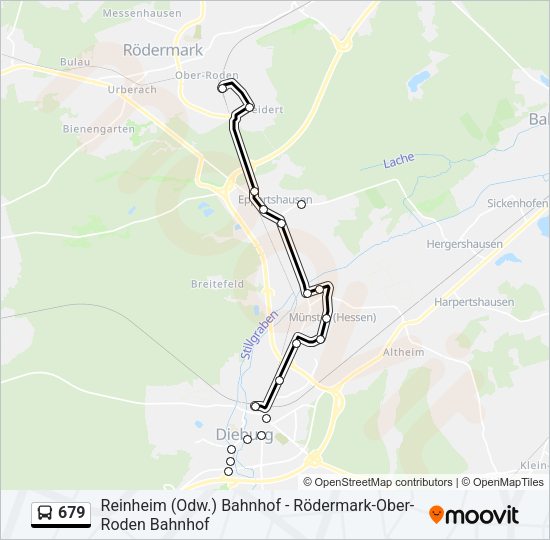 679 Bus Line Map