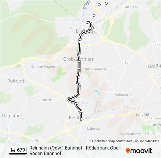 679 Bus Line Map