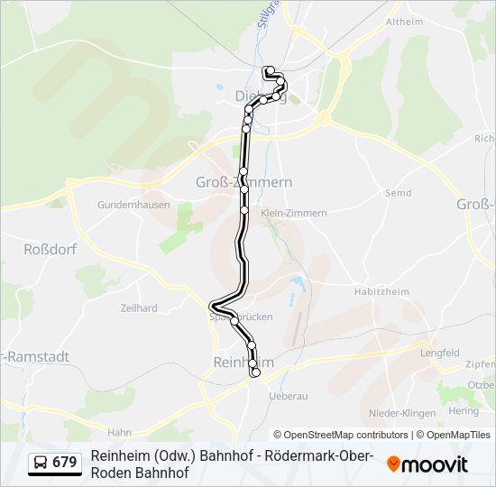 679 Bus Line Map