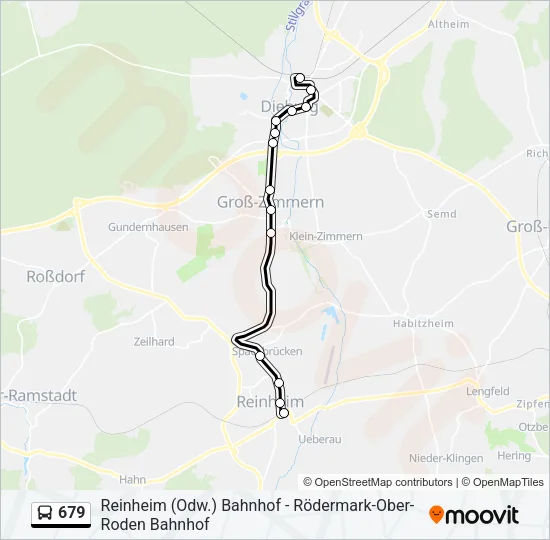 679 Bus Line Map