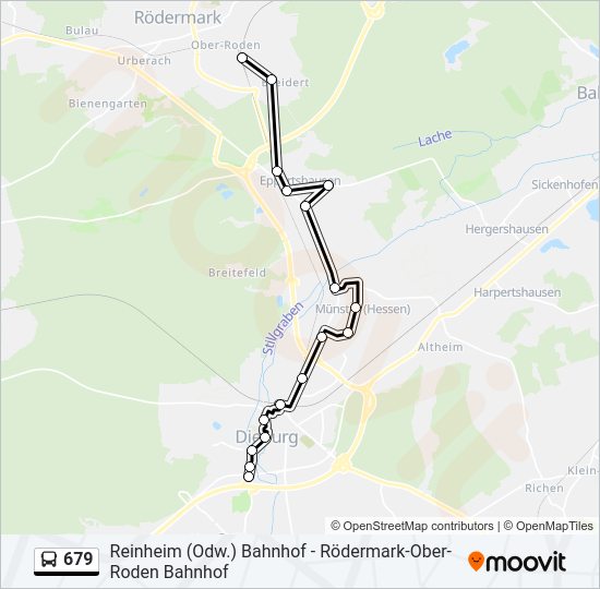 679 Bus Line Map