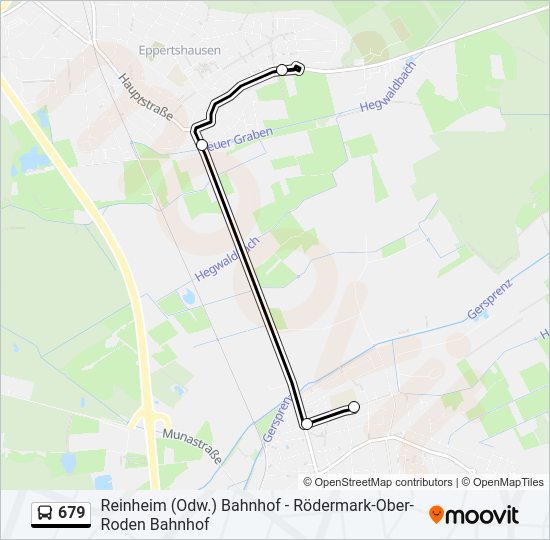 679 Bus Line Map