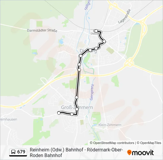 679 Bus Line Map