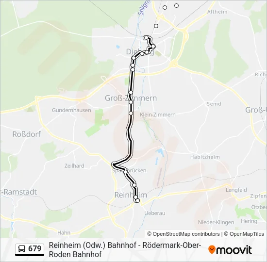 679 Bus Line Map