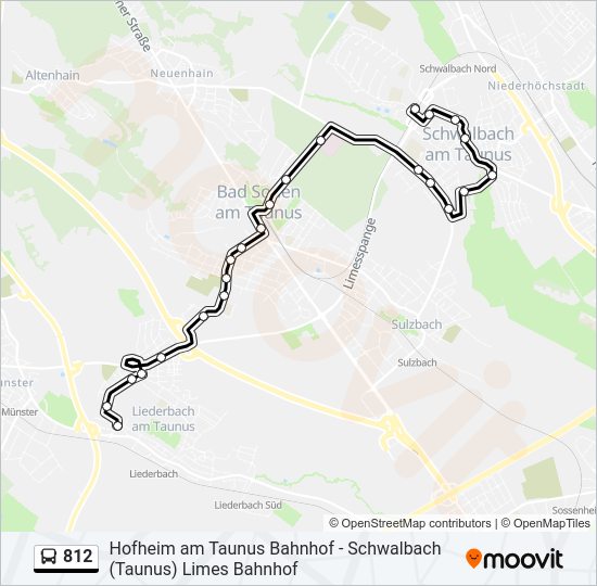 812 Bus Line Map